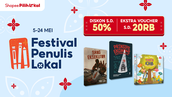 Festival Penulis Lokal 2026 Kembali Hadir di Shopee,  